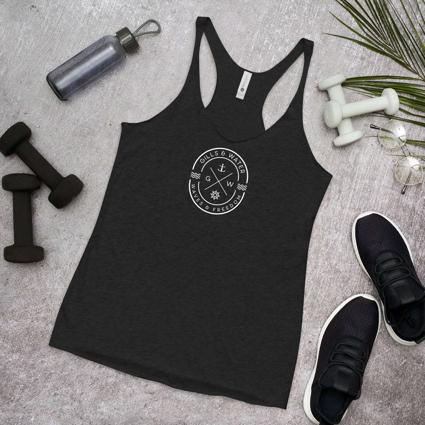 TidalGrace: Women's Racerback Tank by Gills & Water