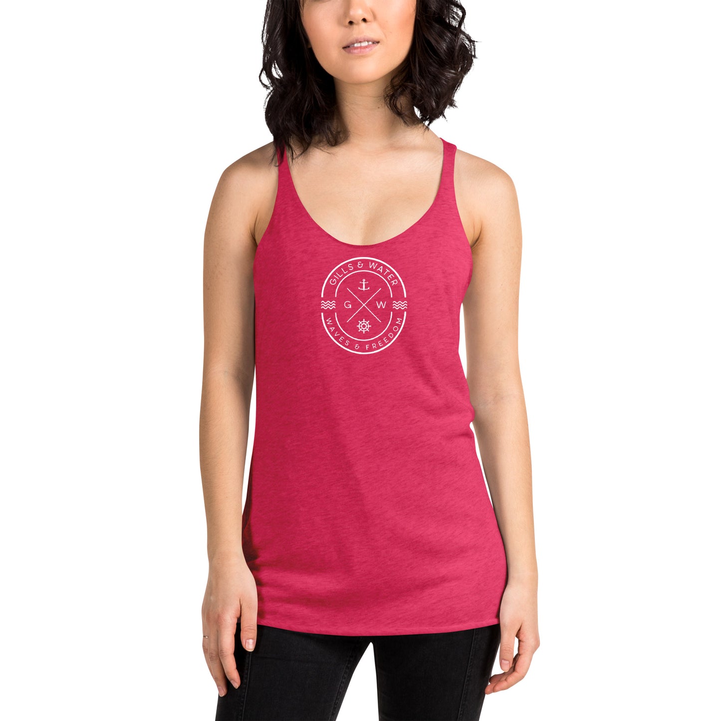 TidalGrace: Women's Racerback Tank by Gills & Water