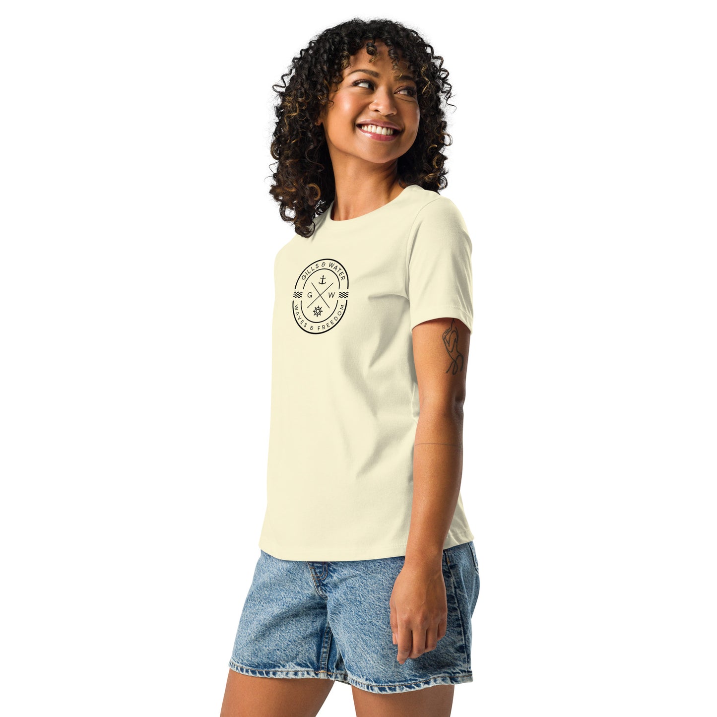 WaveChic: Women's Relaxed Tee by Gills & Water