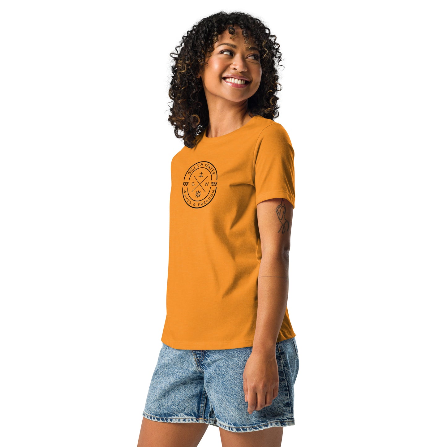 WaveChic: Women's Relaxed Tee by Gills & Water