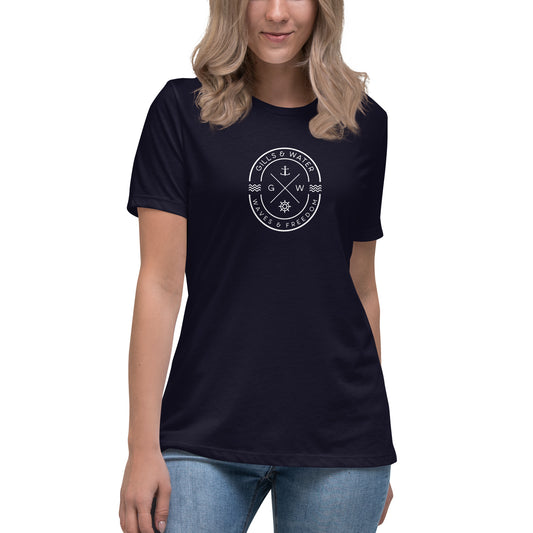 WaveChic: Women's Relaxed Tee by Gills & Water