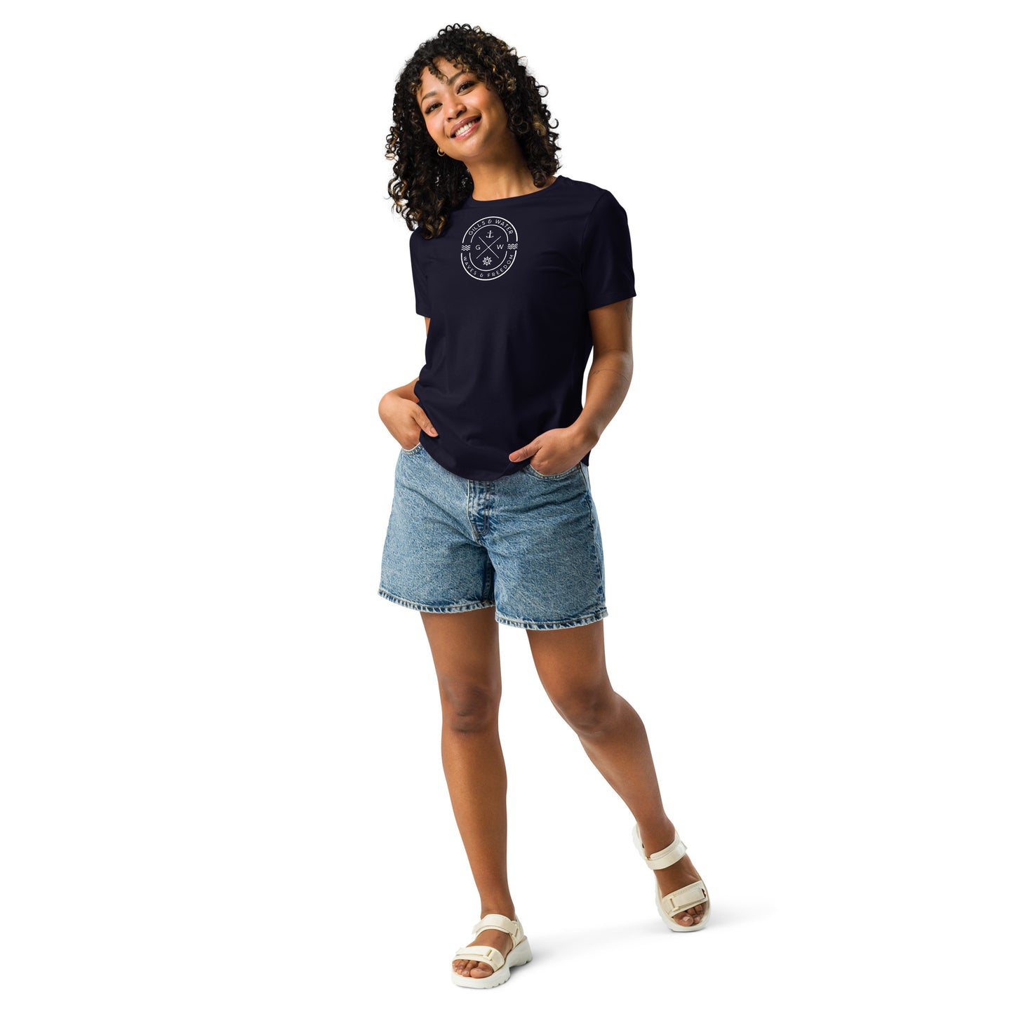 WaveChic: Women's Relaxed Tee by Gills & Water