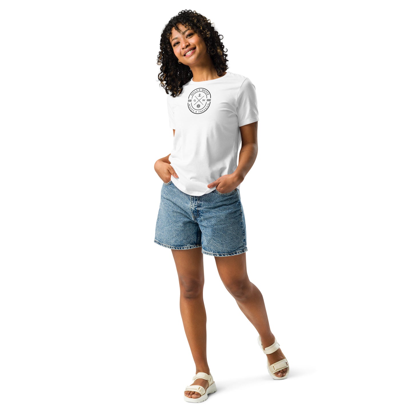 WaveChic: Women's Relaxed Tee by Gills & Water