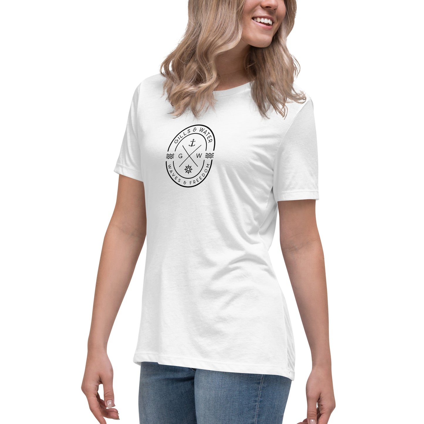 WaveChic: Women's Relaxed Tee by Gills & Water