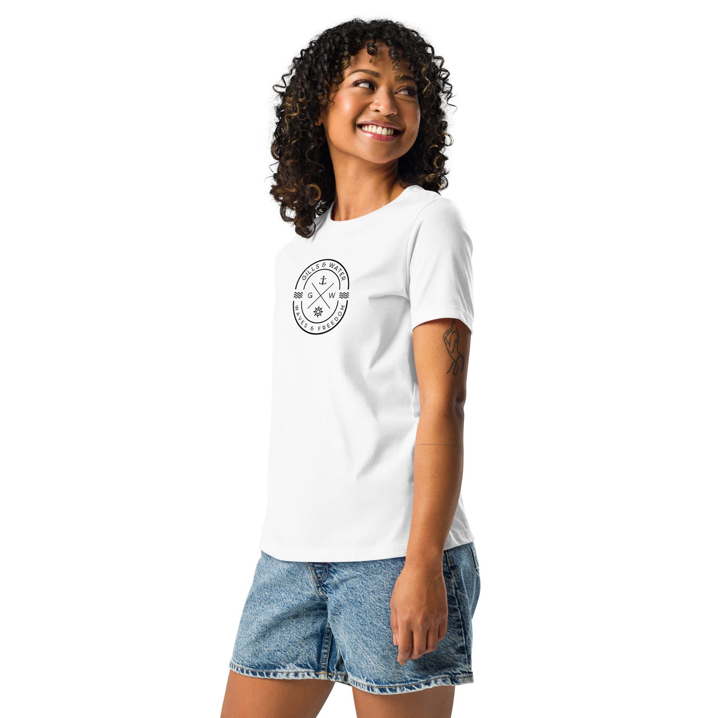 WaveChic: Women's Relaxed Tee by Gills & Water