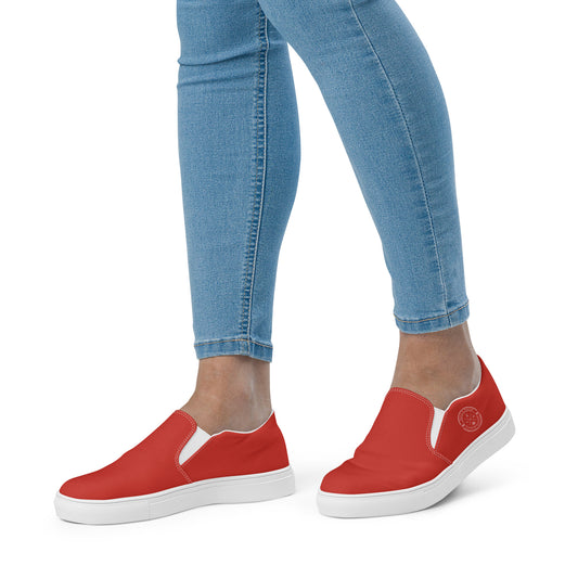 Gills & Waves: Women's Slip-On Canvas Shoes