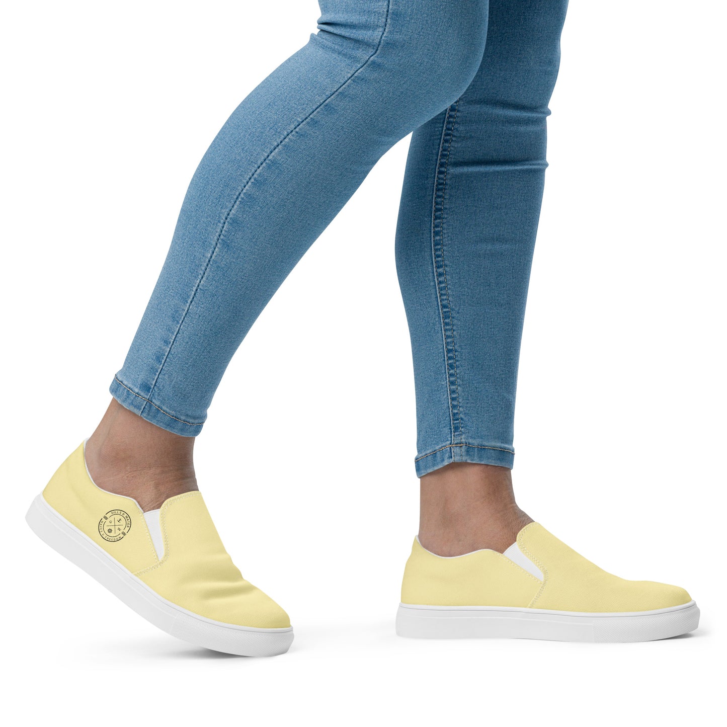 Gills & Waves: Women's Slip-On Canvas Shoes