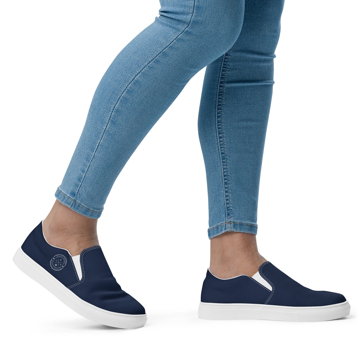 Gills & Waves: Women's Slip-On Canvas Shoes