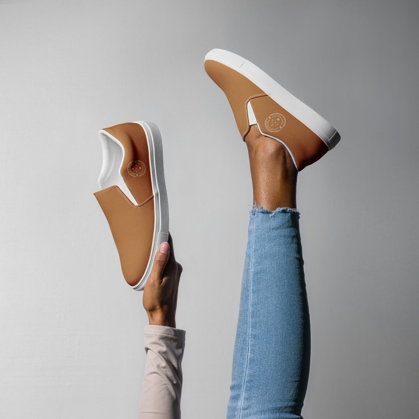 Gills & Waves: Women's Slip-On Canvas Shoes