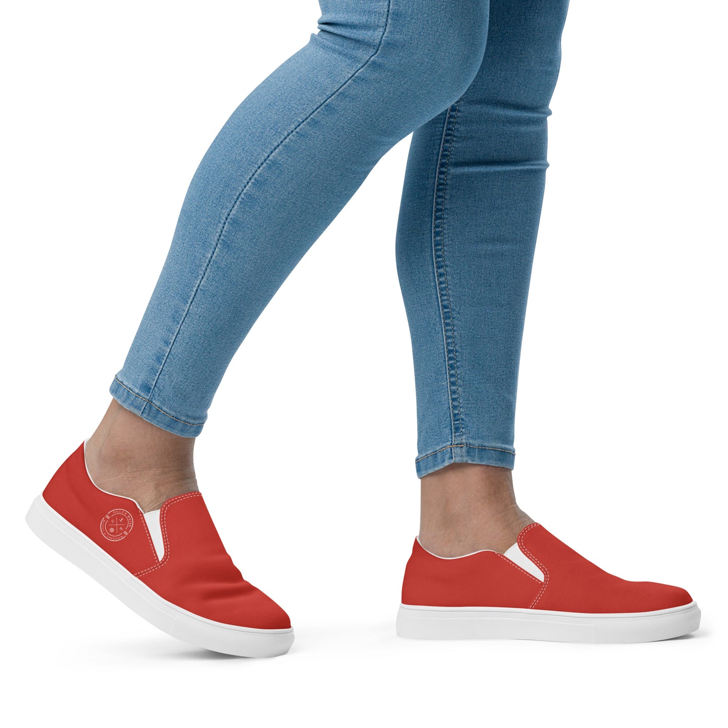 Gills & Waves: Women's Slip-On Canvas Shoes